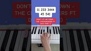 Don&rsquo;t Let Me Down - The Chainsmokers ft. Daya (Piano Tutorial) #dontletmedown #thechainsmokerssongs