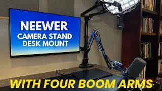 Have you tried the Neewer Overhead Camera Stand Desk Mount (w/ 4 boom arms)?
