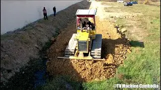 Wonderfull Project Building New Village Road By KOMATSU DOZER D31 And Truck 5TON Spreading Stone