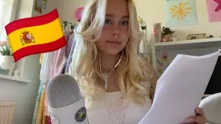 ASMR In SPANISH 🇪🇸🩷 (I tried) 📖 ASMR