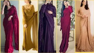 Attractive Saree Design 2025 | New Saree Design| Blouse design| puff sleeve design