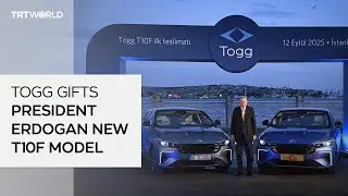 President Erdogan gifted Togg&rsquo;s newly launched T10F sedan model