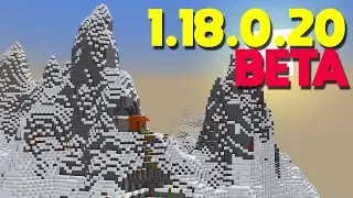 Amazing New 1.18 Mountain Generation! | Minecraft Bedrock Beta 1.18.0.20