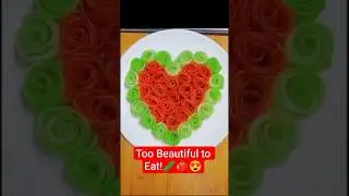 This Heart-Shaped Food Art Will Melt Your Soul! ❤️🍅🥒#ArtOnAPlate #FoodInspo