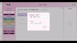 How to add a folder and category in Planda