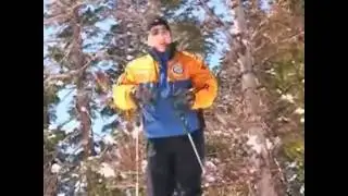 Telemarking in Powder