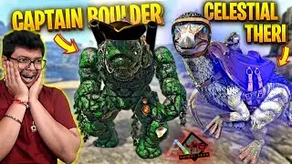 Taming Celestial Therizinosaur & Captain Black Boulder - Ark Primal Fear - PART 28 (HINDI)