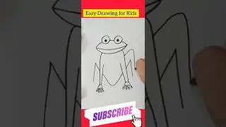 Easy Drawing : Cute Frog #shorts #cutefrog #frogdrawing #easy #drawing