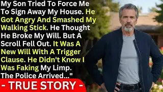 My Will Was Hidden Inside My Walking Stick. My Son Broke It In Anger And Found It.