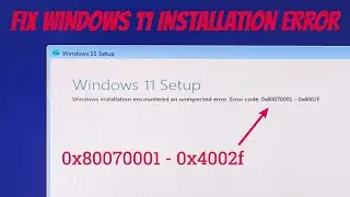 Исправление ошибки 0x80070001 - 0x4002f | Проблема установки Windows 11