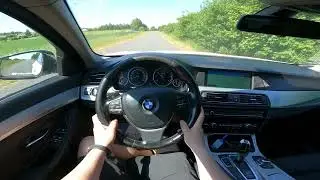 2012 BMW 5 Series F11 520d 184 Hp POV Test Drive @DRIVEWAVE1