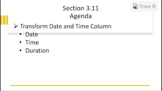 Power Query - Transform- Date & Time Column