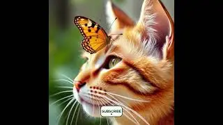 hilarious cat and butterfly #animation #shorts #MeowMoments