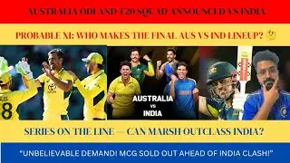 Australia squad announced guru | India T20 squad | Women's world cup | Points table