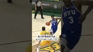 Эй Джей Дыбанца vs Бэйлор #хайлайты #byu #basketball