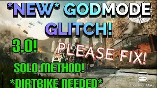 WARZONE *NEW* GODMODE GLITCH!! SEASON 4!! AFTER RECENT PATCH! SOLO METHOD