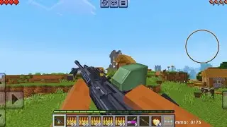 I ATTACK THE PILLAGERS AND VINDICATOR BASE IN MINECRAFT -GUN MODE (GAMEMODE MINECRAFT)