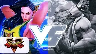 WOLFKRONE (Laura) Vs  Commander Jesse (Dhalsim) [Street Fighter 5/V Gameplay]