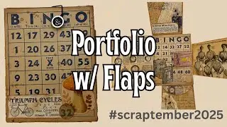 Bingo Portfolio Flip Flap Card | Ephemera for Junk Journals