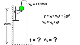 Physics 2 - Motion In One-Dimension (16 of 22) Free Fall: Ex. 3: Finding Velocity and Time