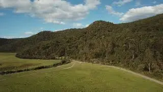 Wollombi Road drone view