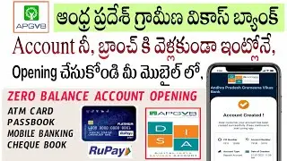 How to Open APGVB Bank Account in Mobile 2021| APGVB Digital Insta Saving Account, ApgvbDisa app