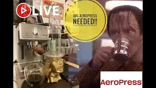 Big Aeropress #Coffee Live Stream! Faith and Coffee Bean Budget Home Coffee Bar set up #coffeemaker