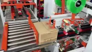 Automatic carton case H format taping machine