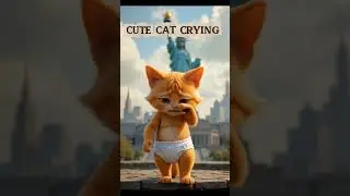 CUTE CAT CRYING in STATUE OF LIBERTY 🗽#shorts