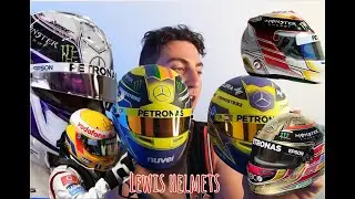 LEWIS HAMILTON FULL HELMET COLLECTION!! (2025 UPDATED)