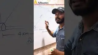 Difference between Distance and Displacement and also in between Speed and Velocity #physics