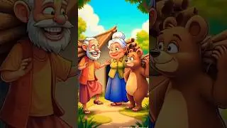 Grandpa, Grandma, and Bear&rsquo;s Lovely World #animation #moon #hindi