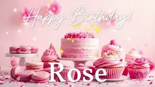 ROSE HAPPY BIRTHDAY TO YOU SONG 🎉 NAME ROSE #birthdaysong #Rose #birthdaysongwithname
