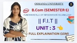 FIT | ОСНОВЫ ИНФОРМАЦИОННЫХ ТЕХНОЛОГИЙ | ПОЛНОЕ ПОЯСНЕНИЕ К РАЗДЕЛУ 3 | СЕМЕСТР 1 @shivanipallela