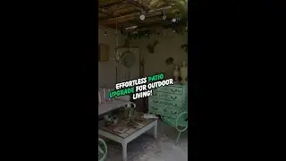 Effortless patio upgrade for outdoor living! 😊