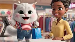 Mama Cat Goes Crazy at 50% OFF Sale 🐱🛍️ | Shopping Mall Fun with Kittens | Kids Cartoon