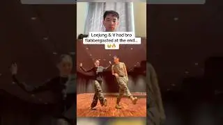 Taehyung & Leejung Lee dance 😍🔥 REACTION! (V from BTS) Don&rsquo;t Drop That Thun Thun #shorts