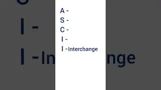 ASCII ka full form kya hai|full form of ASCII|what is the full form of ASCII|ASCII ki full form.
