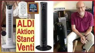 ALDI Aktion - Ambiano Turm Ventilator mit Fernbedienung - Test - Standventilator f&uuml;rs Prima Klima