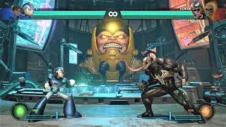 X & Chun-Li vs Venom & Ghost Rider (Hardest AI) - Marvel vs Capcom: Infinite