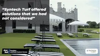 Landmark Custom Homes testimonial for Syntechturf, ARTIFICIAL TURF installation.