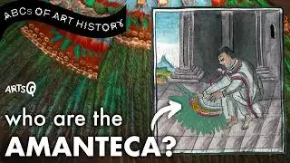 Who are the Aztec AMANTECA (featherworkers)?