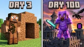 Noob😞 se PRO🥳: Maine 100 Din Minecraft Mein Survive Kiya!  Day.3🔥