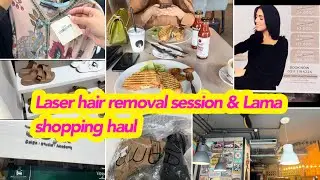 Laser Hair Removal & LAMA shopping haul 🛍️ | Aesthetics Lab Laser procedure