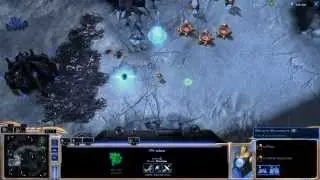 Protoss vs Zerg Elite AI on SC2 HOTS Neo Planet S LE Map