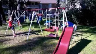 Christmas Morning Swingset