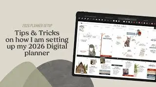 Tips and Tricks for Setting up my new digital planner in noteful for 2026! Planner setup