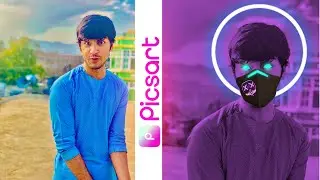 Neon glowing vector Art in PicsArt || 6Ns group