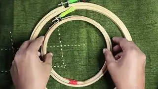 How to use Embroidery Hoop🤔🧵🪡Simple tips #sewing #sewingtips#malayalam #embroidery#beginner#aariwork