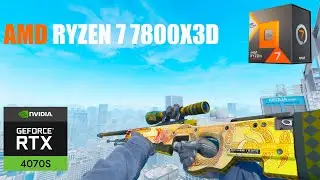 Ryzen 7 7800X3D & RTX 4070 SUPER | CS2 benchmark | Competitive settings  1280x960  |⌨️